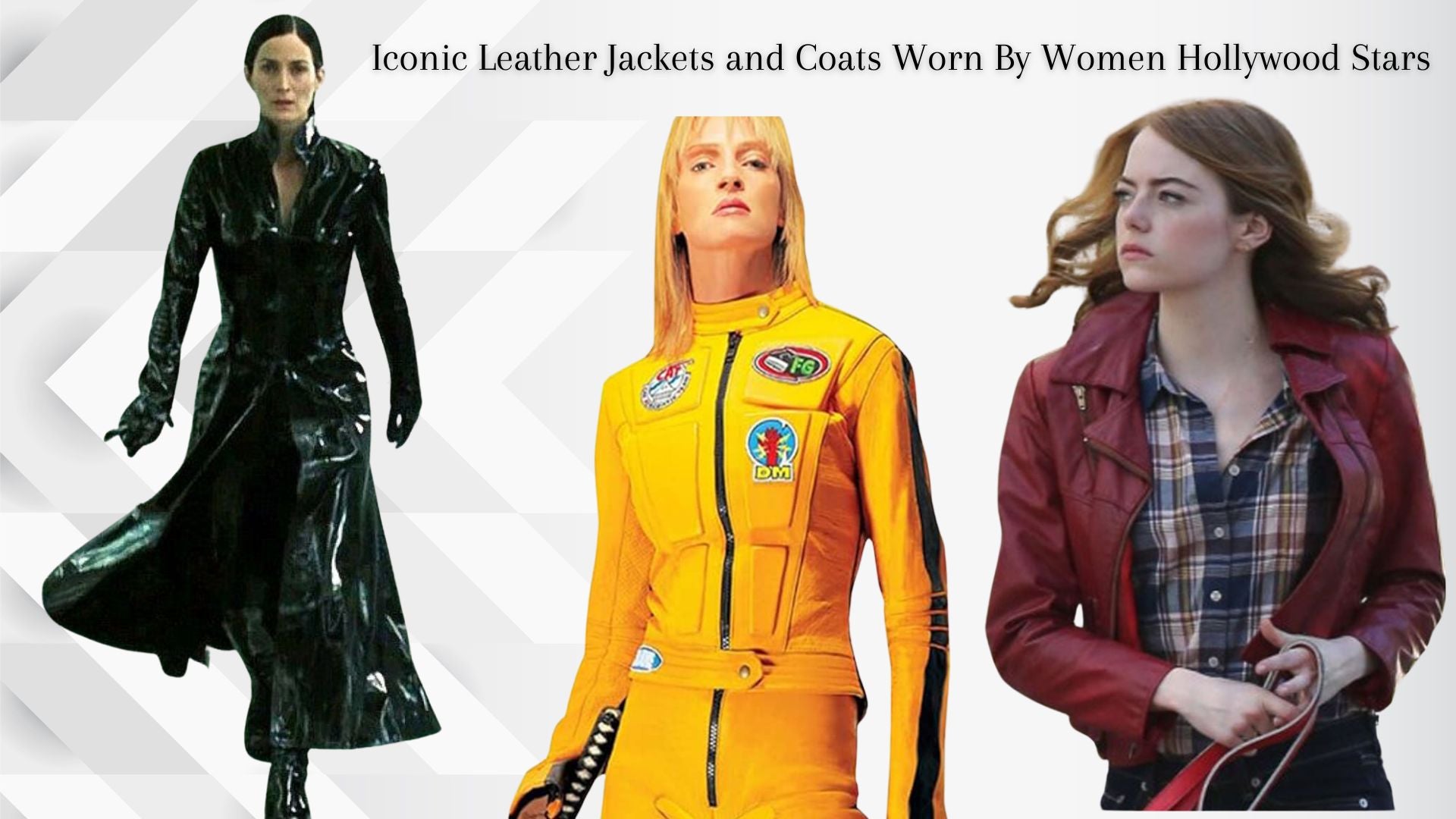 Iconic Leather Jackets and Coats Worn By Women Hollywood Stars Amrika Leather