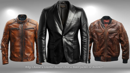 Why Should I Choose Leather Blazer Over Biker and Bomber Leather Jackets