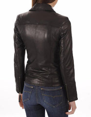 Echo Black Leather Biker Jacket