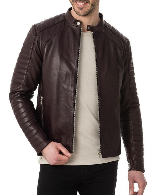 Legend Brown Leather Biker Jacket