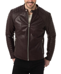 Legend Brown Leather Biker Jacket