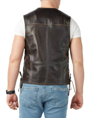 Bravo Vintage Brown Leather Vest