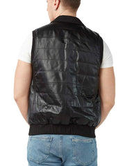 Dorado Black Leather Vest