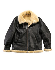 Everest Black Leather G-1 Bomber Leather Jacket