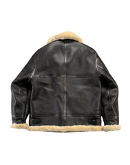 Everest Black Leather G-1 Bomber Leather Jacket