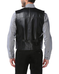 Rapido Black Leather Vest