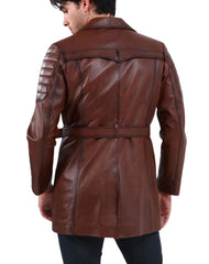 Vanguardia Tan Leather Coat