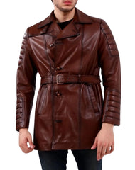 Vanguardia Tan Leather Coat