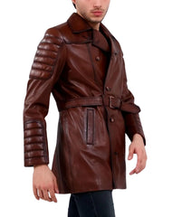 Vanguardia Tan Leather Coat