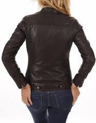 Muse Black Leather Biker Jacket