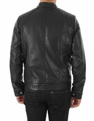 Nova Black Leather Biker Jacket