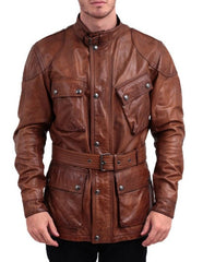 Renegade Brown Leather 3/4 Length Jacket